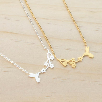 Hummingbird Stainless Steel Necklace - We Love Hummingbirds