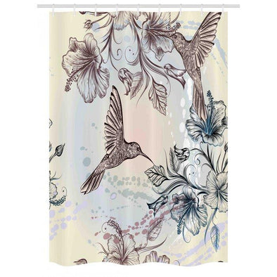 Hummingbird Stall Shower Curtain Single + Hooks - We Love Hummingbirds