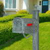 Hummingbird Verde Green Post Mount Mailbox - We Love Hummingbirds