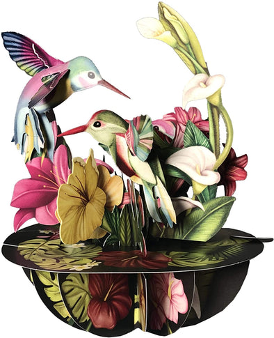 Hummingbirds 3D Pop up Card - We Love Hummingbirds