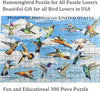 Hummingbirds of the United States 300 Piece Puzzle - We Love Hummingbirds