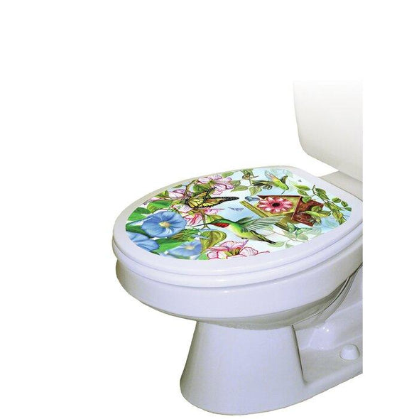 Hummingbirds Toilet Seat Sticker - We Love Hummingbirds