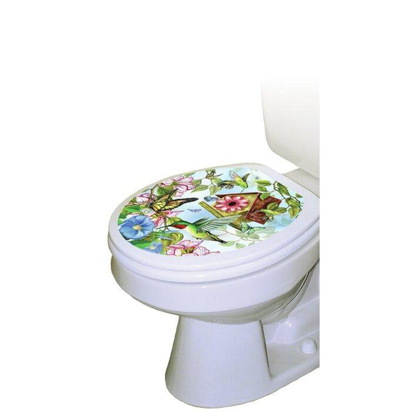 Hummingbirds Toilet Seat Sticker - We Love Hummingbirds