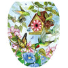 Hummingbirds Toilet Seat Sticker - We Love Hummingbirds
