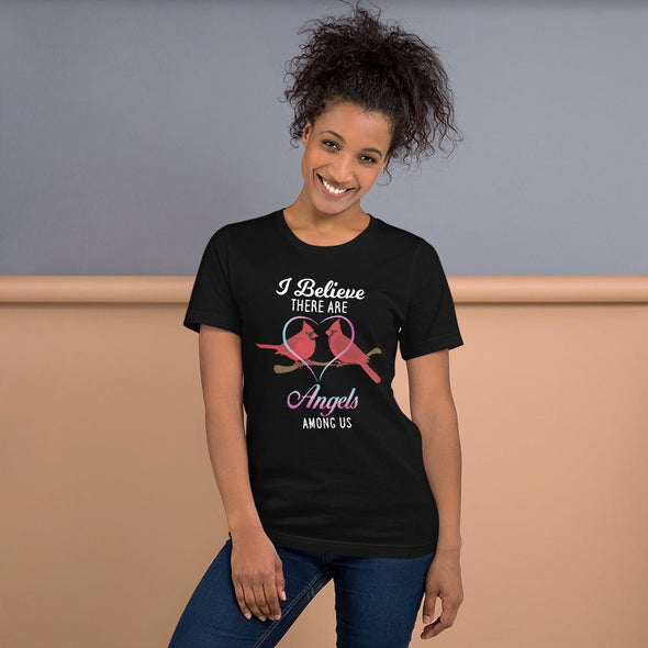 I Believe There Are Angels Among Us T-shirt - We Love Hummingbirds