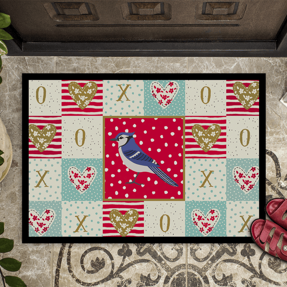 Jay Bird Love Non-Slip Door Mat - We Love Hummingbirds