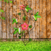 Juegoal 28 Inch Hummingbirds Garden Stake Decor, Colorful Look & Personalities Flowers Metal Wall Art Spring Decoration, Yard Outdoor Lawn Pathway Patio Ornaments - We Love Hummingbirds