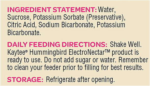 Kaytee Hummingbird Electronectar, Ready to Use, 64 Ounces - We Love Hummingbirds