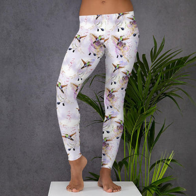 Lilac Hummingbird Leggings - We Love Hummingbirds