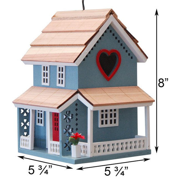Lover's Lane Cottage Bird House - We Love Hummingbirds