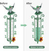 Metal Hummingbird Rain Gauge Stake - We Love Hummingbirds