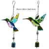 Metal Hummingbird Wind Chime Outdoor Kingfisher With Bell - We Love Hummingbirds