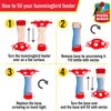 More Birds Bird Health+ Big Gulp Hummingbird Feeder, Glass Hummingbird Feeders for Outdoors, 5 Feeding Stations, 40 Ounces - We Love Hummingbirds