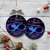 My Mind Still Talks to You Infinity Symbol Memorial Christmas Tree Ornament - We Love Hummingbirds