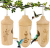 Natural Wooden Hummingbird Houses - We Love Hummingbirds