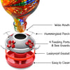 Nebula Hand Blown Glass Hummingbird Feeder- Holds 32 oz of Nectar - We Love Hummingbirds