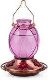 Netted Texture Lavender Ball Glass Hummingbird Feeder - Holds 18 oz of Nectar - We Love Hummingbirds
