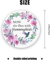 Now She Flies with Hummingbirds Memorial Christmas Ornament - We Love Hummingbirds