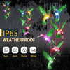Ousenone Hummingbird Wind Chimes Solar Wind Chimes Outdoor Color Changing Light up Wind Chimes Solar Powered Memorial Wind Chimes Birthday Gifts for Mom Hummingbird Gifts (Green Windchimes) - We Love Hummingbirds