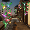 Ousenone Hummingbird Wind Chimes Solar Wind Chimes Outdoor Color Changing Light up Wind Chimes Solar Powered Memorial Wind Chimes Birthday Gifts for Mom Hummingbird Gifts (Green Windchimes) - We Love Hummingbirds
