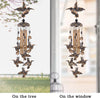 Outdoor Bronze Hummingbird Wind Chimes - We Love Hummingbirds