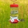 Perky-Pet 132TF 24-Ounce Glass Top Fill Hummingbird Feeder,Red,Large - We Love Hummingbirds