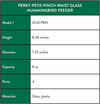 Perky Pet 203CPBN-2 8. Oz Pinch-Waist Glass Hummingbird Feeder – 2 Pack, Red - We Love Hummingbirds