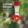 Perky Pet 203CPBN-2 8. Oz Pinch-Waist Glass Hummingbird Feeder – 2 Pack, Red - We Love Hummingbirds