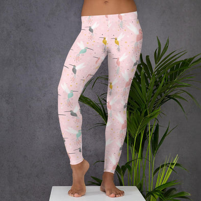 Pinky Hummingbird Leggings - We Love Hummingbirds