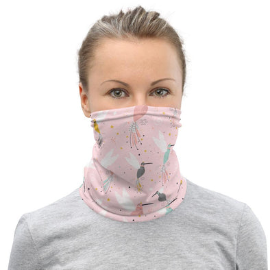 Pinky Hummingbird Neck Gaiter Mask - We Love Hummingbirds