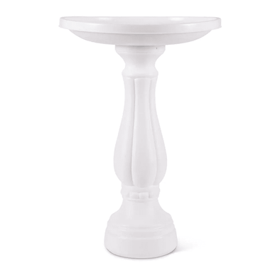 Promo Bird Bath in White - We Love Hummingbirds