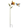 Purple Coronet Hummingbird Yellow Flower Stake - We Love Hummingbirds