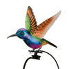 Purple Coronet Rocker Hummingbird Stake - We Love Hummingbirds
