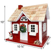 Red Christmas Cape Bird House with LEDs Bird House - We Love Hummingbirds