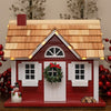 Red Christmas Cape Bird House with LEDs Bird House - We Love Hummingbirds