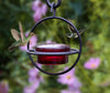 Red Glass Hummingbird Feeder with Perch - Easy to Clean & Best for Nectar Refills - We Love Hummingbirds