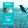 Sapphire Labs Naturally Fresh Hummingbird Nectar with Nectar Defender Lasts Longer in Hummingbird Feeders | Makes 96 Oz of Clear Hummingbird Nectar | an Easy Mix Hummingbird Nectar Powder - We Love Hummingbirds