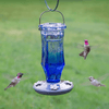 Sapphire Starburst Decorative Glass Hummingbird Feeder - We Love Hummingbirds