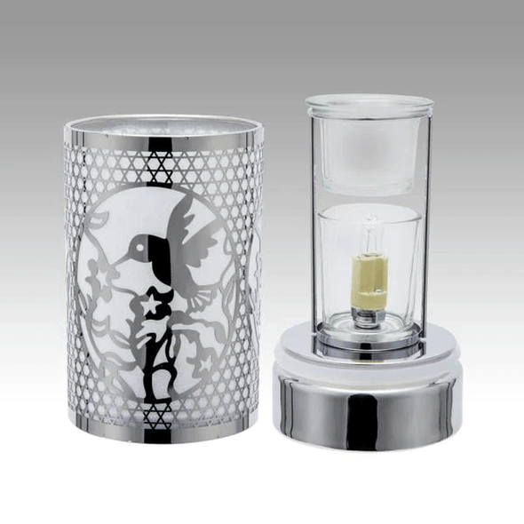 Silver Hummingbird Touch Lamp, Essential Oil Diffuser and Wax Warmer - We Love Hummingbirds