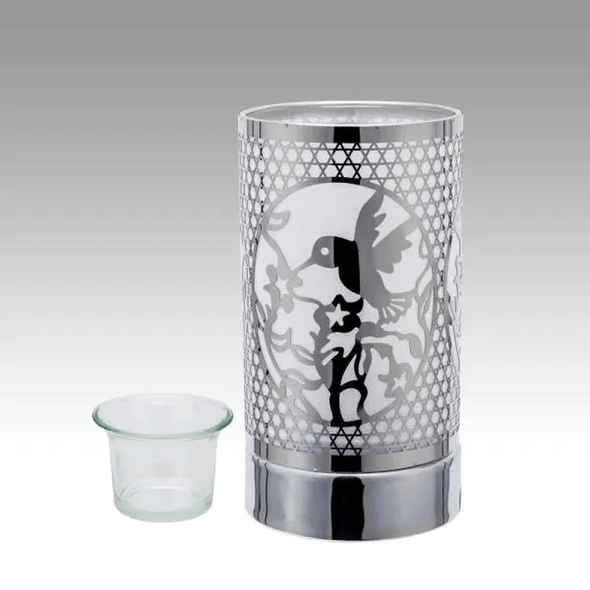 Silver Hummingbird Touch Lamp, Essential Oil Diffuser and Wax Warmer - We Love Hummingbirds