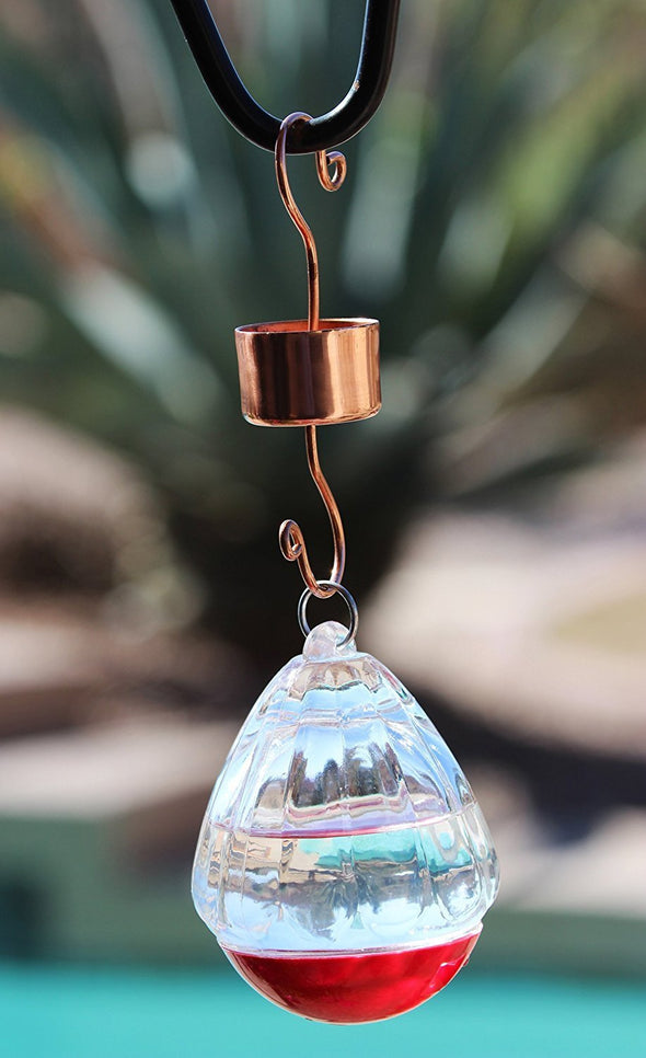 Skinny Ant Moat and Small Copper Bee & Wasp Proof Hummingbird Feeder Bundle - Perfect Gift Idea for that Hummingbird Lover in Your Life! - We Love Hummingbirds