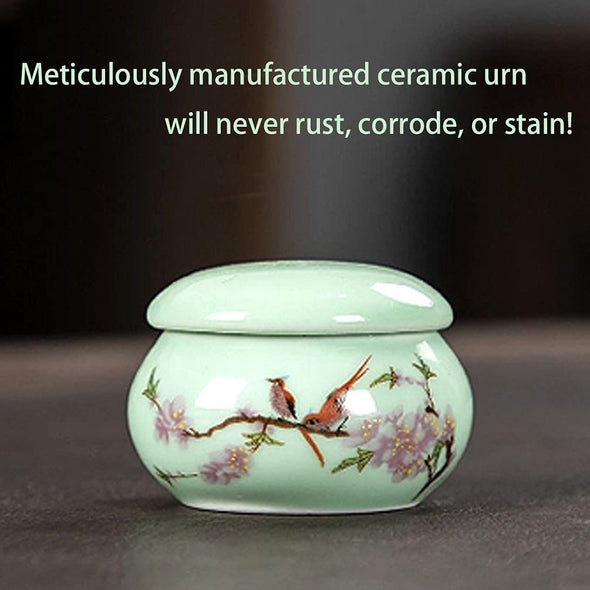 Small Keepsake Hummingbird Urns for Human Ashes Set of 4 - We Love Hummingbirds