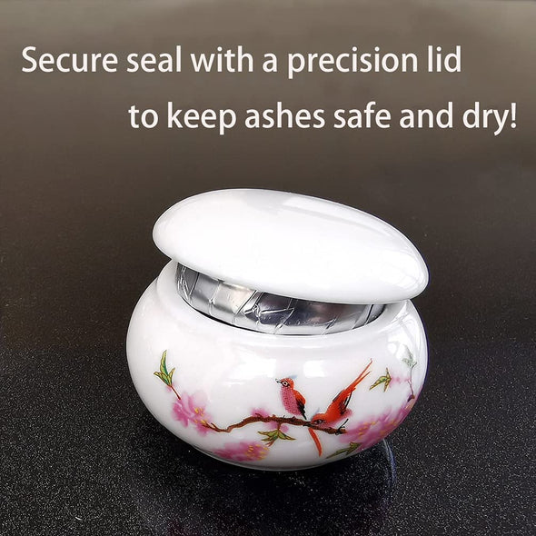 Small Keepsake Hummingbird Urns for Human Ashes Set of 4 - We Love Hummingbirds