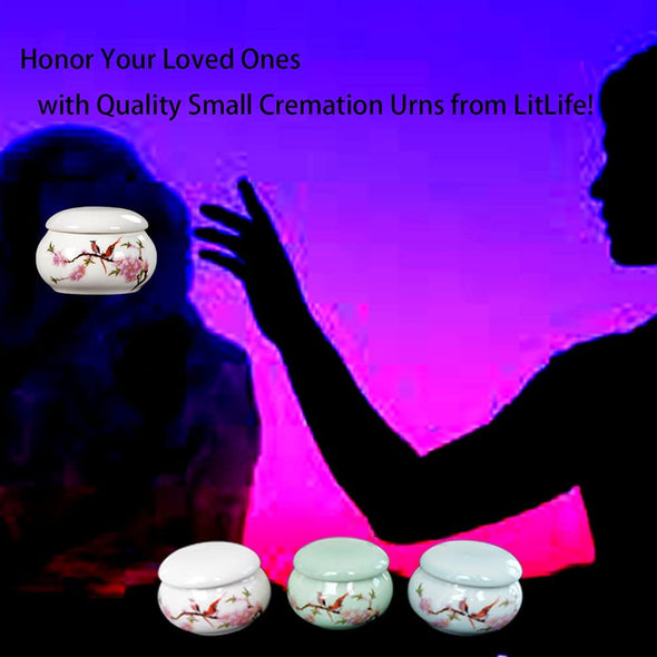 Small Keepsake Hummingbird Urns for Human Ashes Set of 4 - We Love Hummingbirds