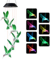 Solar Hummingbird Wind Chimes - We Love Hummingbirds