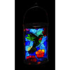 Solar Tiffany Inspired Hummingbird Blue Solar Powered LED Outdoor Lantern - We Love Hummingbirds