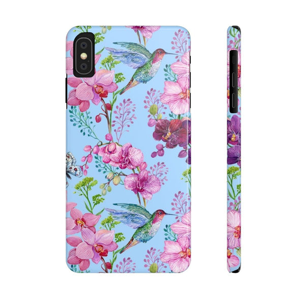 Spring Hummingbird Flower Garden Slim Phone Case for iPhone, Samsung Galaxy, and Android - We Love Hummingbirds