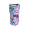 Spring Hummingbird Flower Garden Tumbler in 20oz Size - Perfect Gift Idea! - We Love Hummingbirds