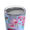 Spring Hummingbird Flower Garden Tumbler in 20oz Size - Perfect Gift Idea! - We Love Hummingbirds