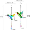 Stained Glass Window Hanging Ornaments - We Love Hummingbirds